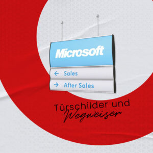 Türschilder und Wegweiser