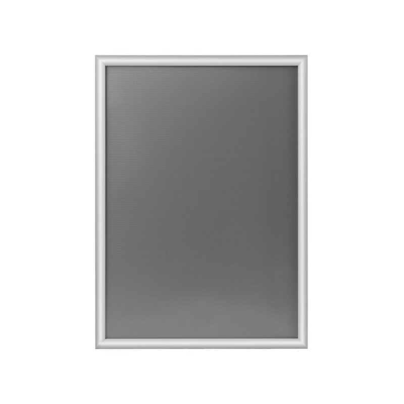 Alu-Klapprahmen 500 x 700 mm, 25 mm Profil, silbern eloxiert, Rondo