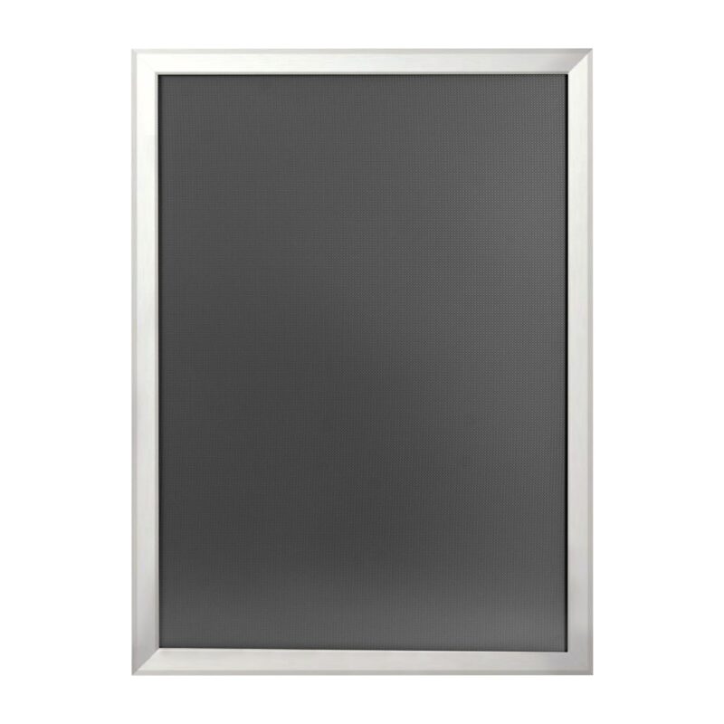 Alu-Klapprahmen DIN A3, 20 mm Flachprofil, silbern eloxiert, Gehrung